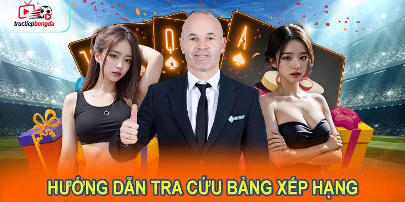Hướng dẫn tra cứu Bảng xếp hạng trên trang web Tructiepbongda (Ảnh minh họa!)